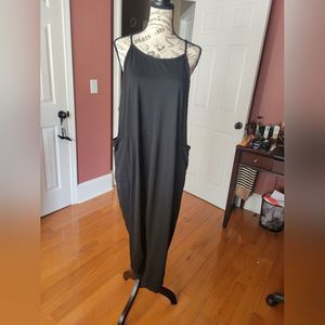 Black Romper with Pockets